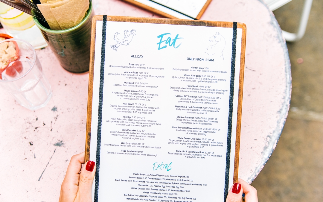 How to design a delivery-friendly menu